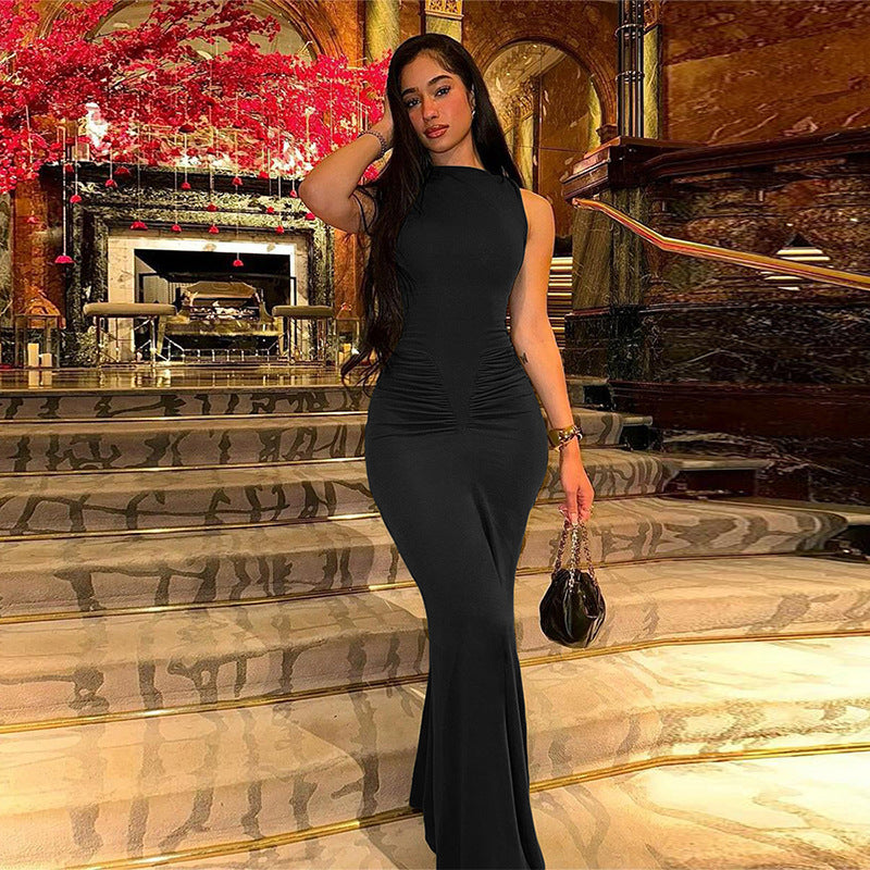 Elegant Green Long Evening Dress