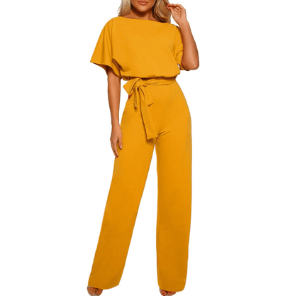 Ladies' Flowy Elastic Waist Jumpsuit