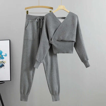 Soft Women's Knit Jogger Lounge Set