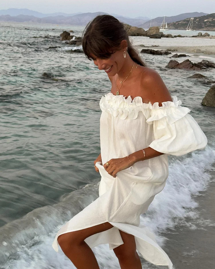 Camille | Maxi Dress for Women - Off-Shoulder Midi Length 2