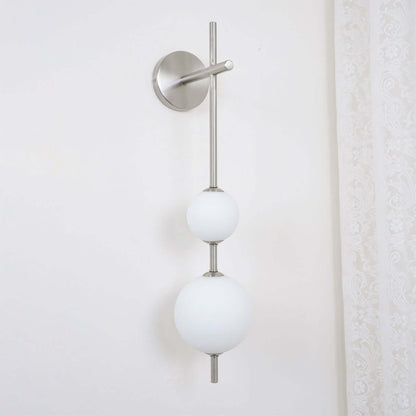 Sleek Round Glass Wall Light
