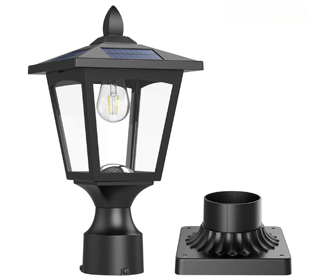 Rustic Black Garden Lantern Outdoor Light
