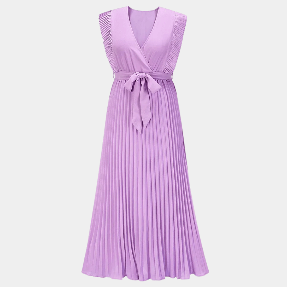 Chic Floor Length V Neck Evening Dress