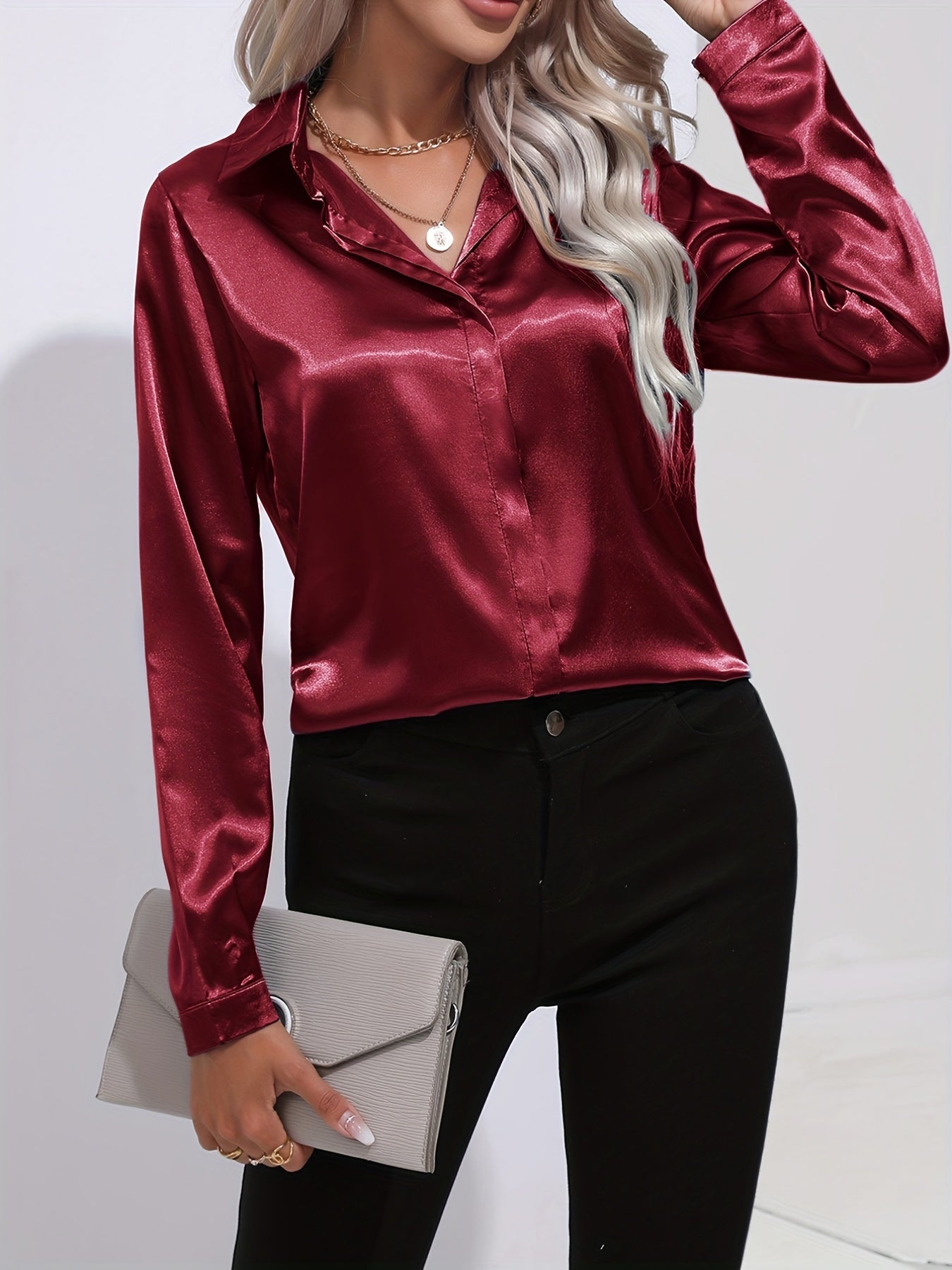 Ladies Classic Point Collar Shirt
