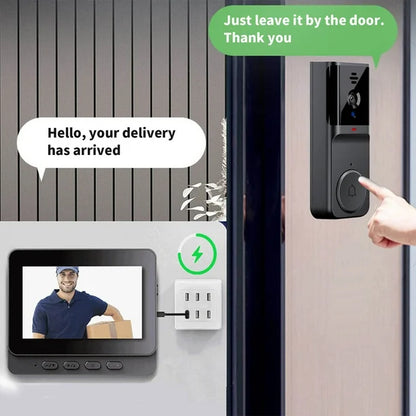 Smart Video Doorbell Camera with 4.3 Screen