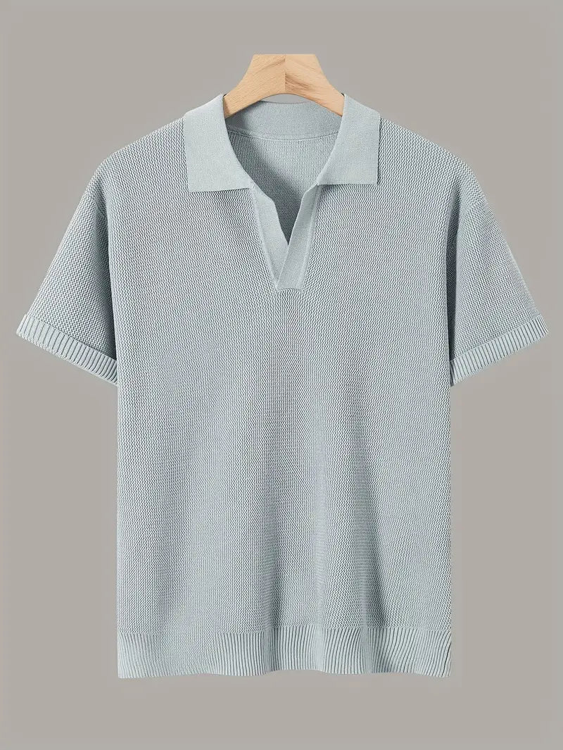 Comfortable Men's Short Sleeve Polo Shirt Summer Tee