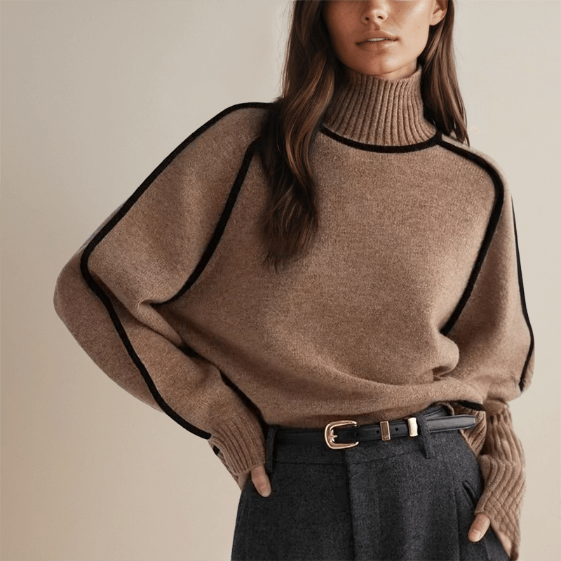 Ladies' Crew Neck Warm Winter Sweater - Luxivelle