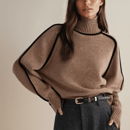Ladies' Crew Neck Warm Winter Sweater - Luxivelle