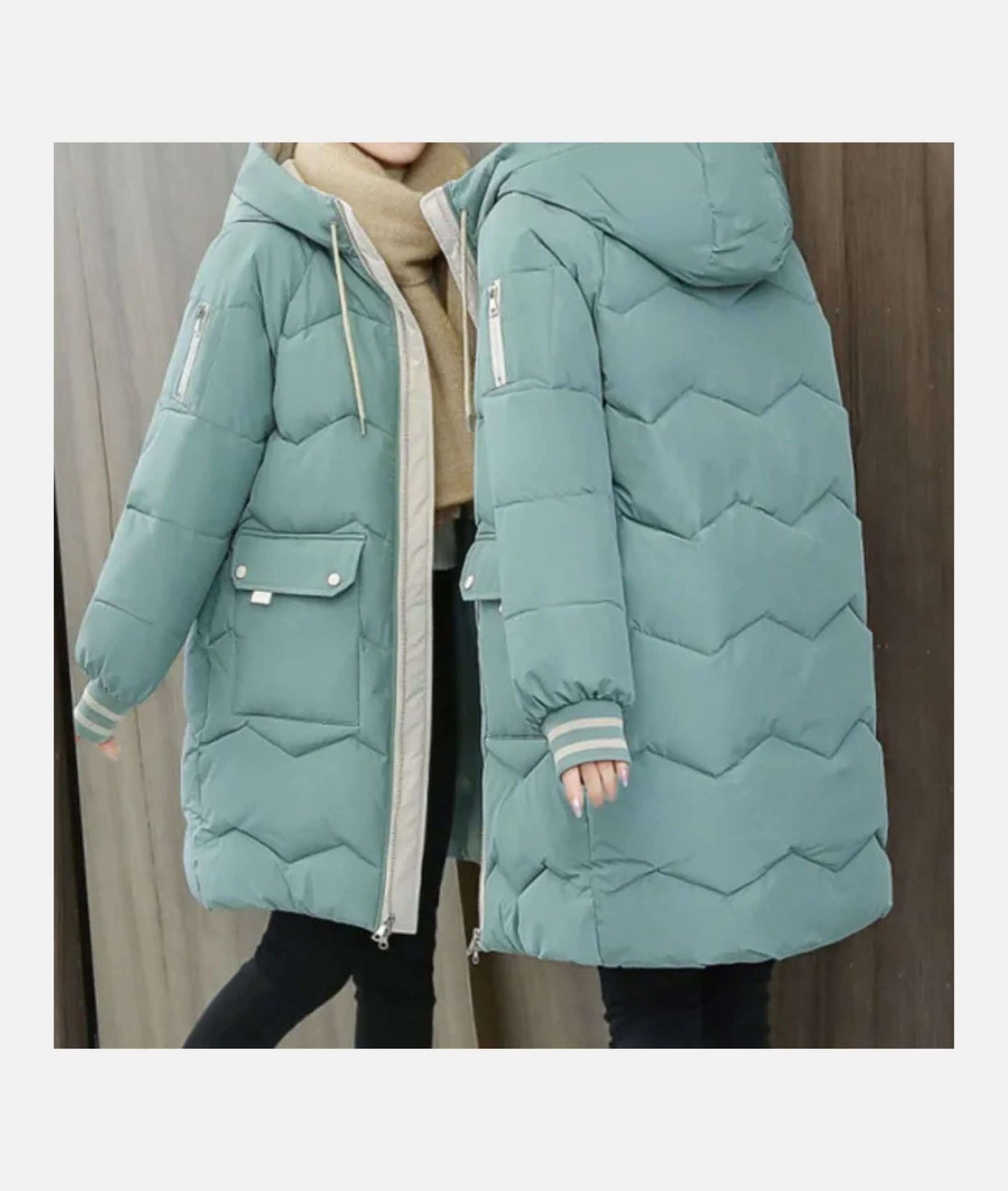Ladies Warm Waterproof Parka Coat