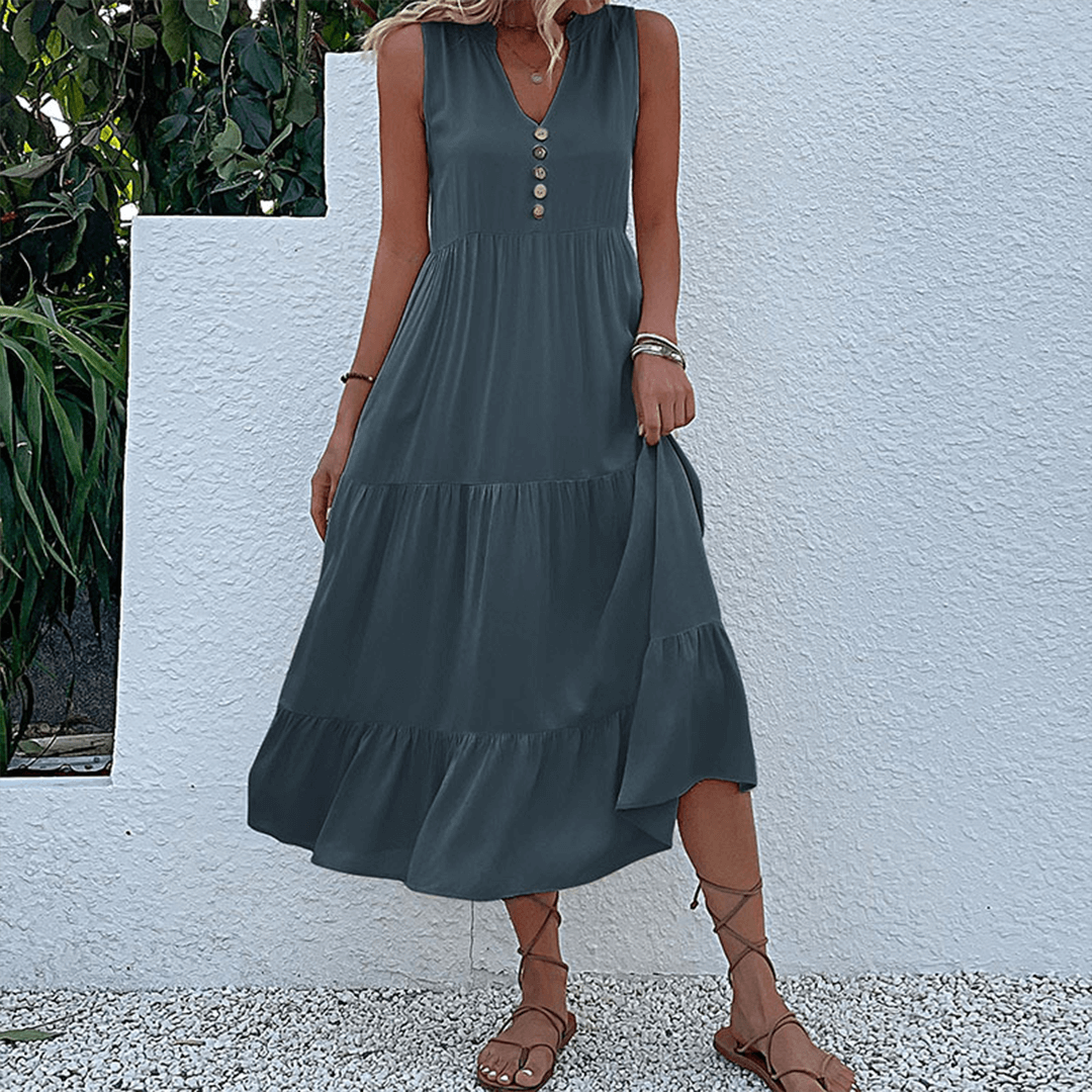 Relaxed Fit Tank Style Summer Dress