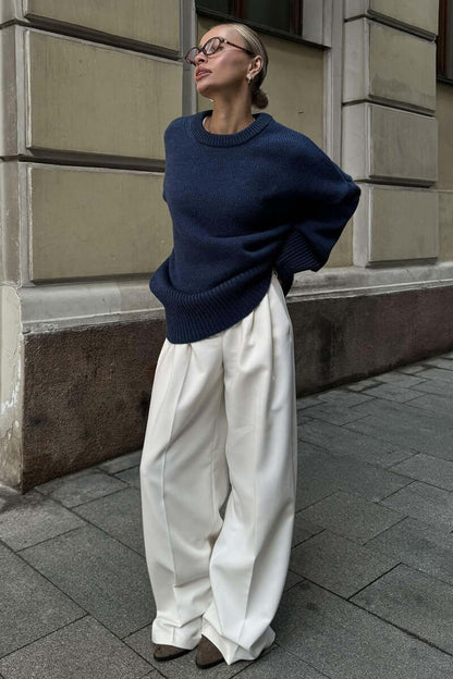 Large Women's Grey Cozy Sweater