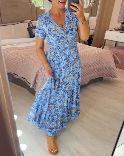 Women's Pretty Floral Long Dress