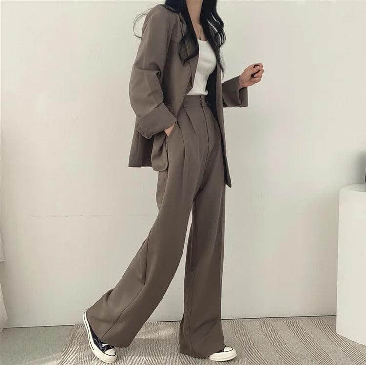 Classic Fit Jacket and Trousers Suit Set
