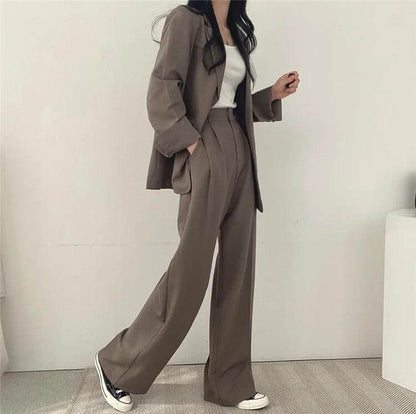 Classic Fit Jacket and Trousers Suit Set