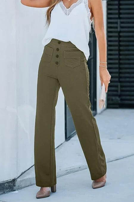 Comfortable Fit Women's High Waist Pants
