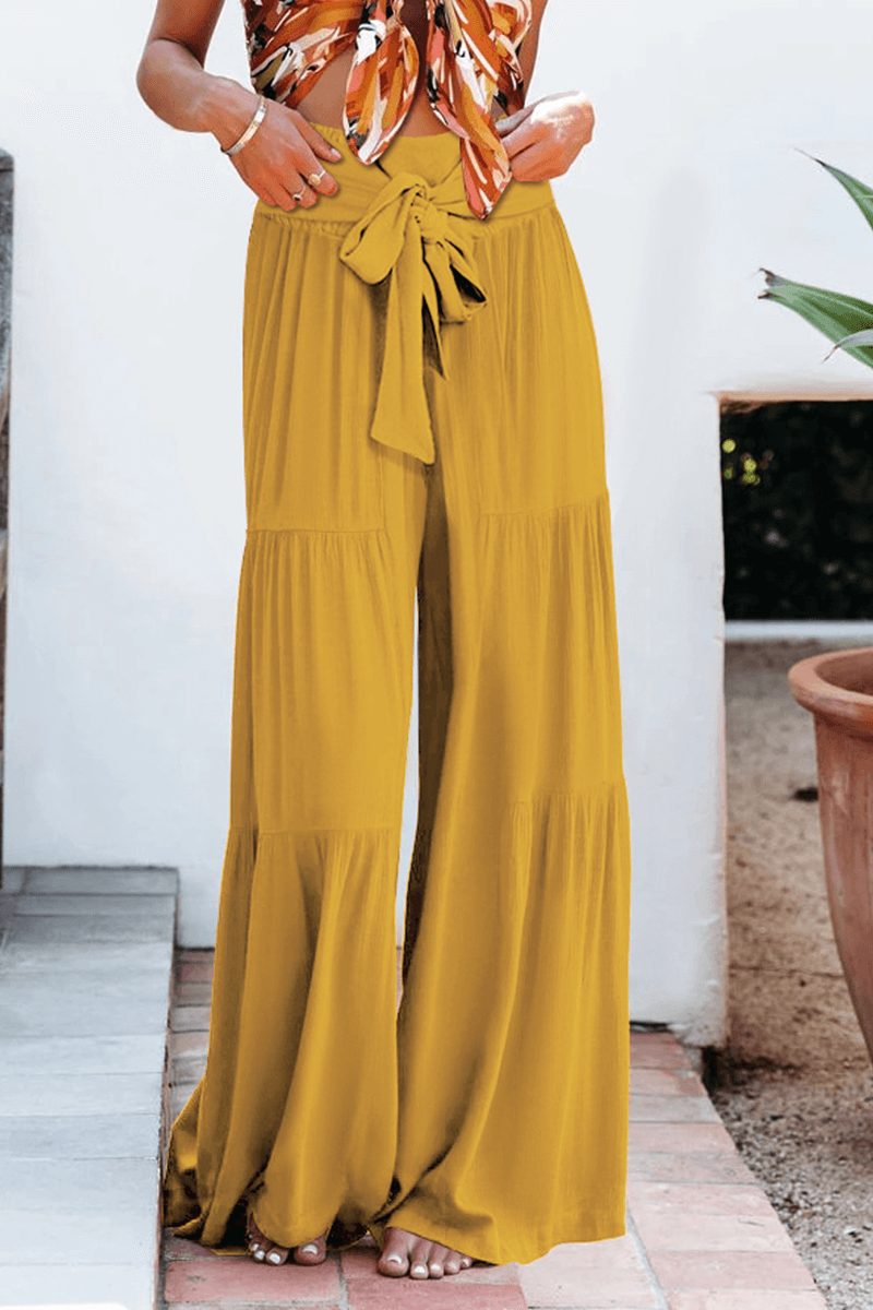 Comfortable Women's Relaxed Fit Wide Leg Trousers