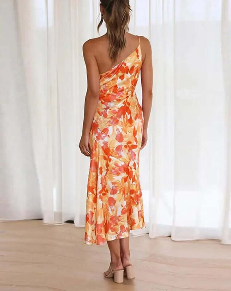 Chic Off-The-Shoulder Knee Length Dress