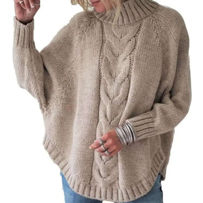 Cozy Oversized Turtleneck Wool Winter Sweater