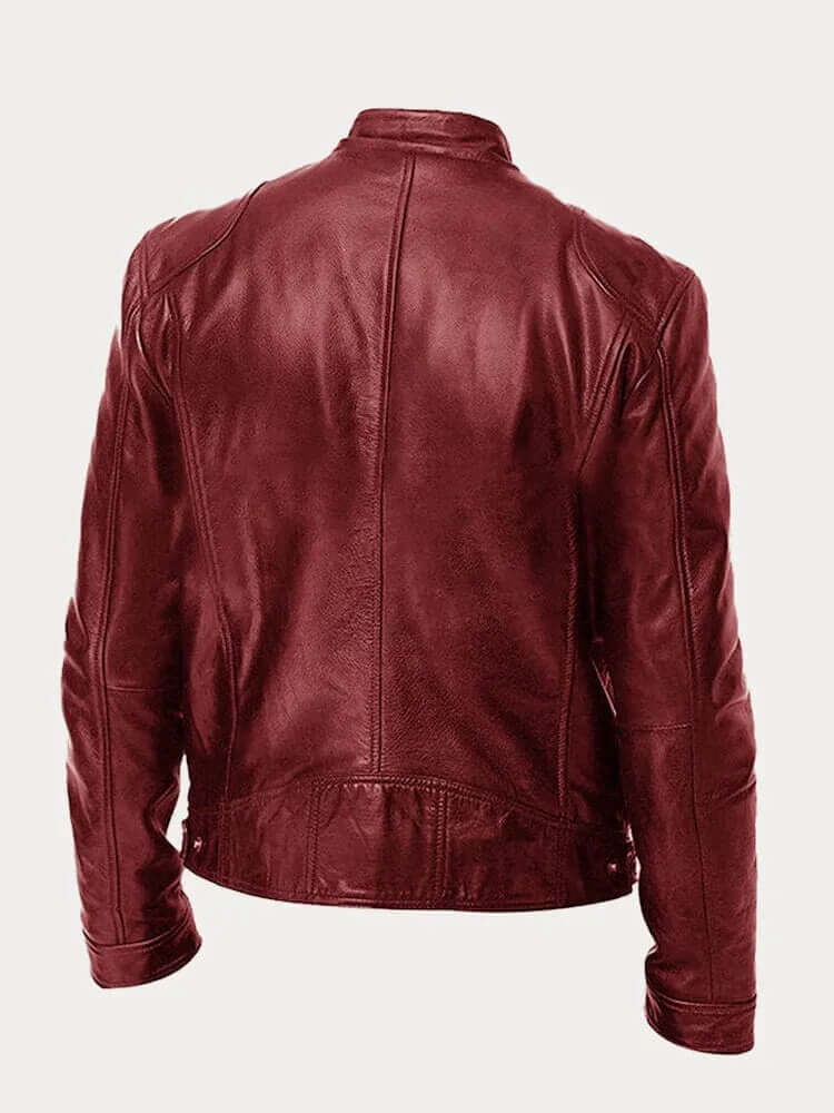 Vintage Style Genuine Leather Coat