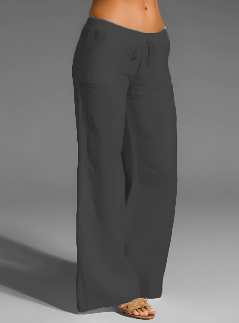 Relaxed Fit Light Linen Pants for Women