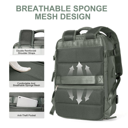Waterproof Hiking Backpack for Women - Large USB Rucksack
