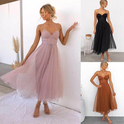 Ladies Breathable Semi Formal Party Dress - Luxivelle