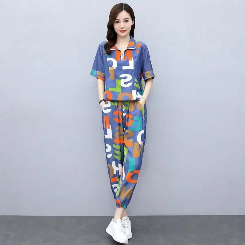 Relaxed Fit 2 Piece Outfit for Women - Luxivelle