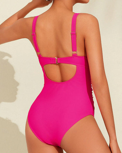 Women's Halter Neck Swimwear One Piece Swimsuit