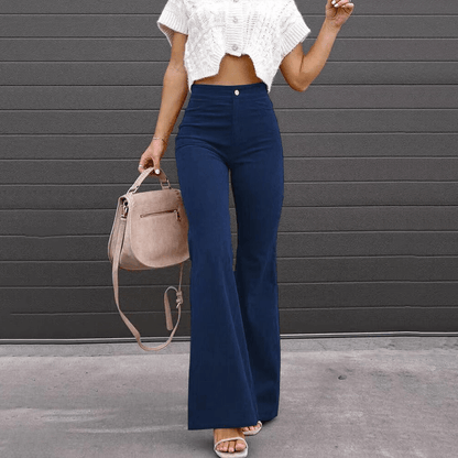 Classic Wide Leg Corduroy Women's Pants