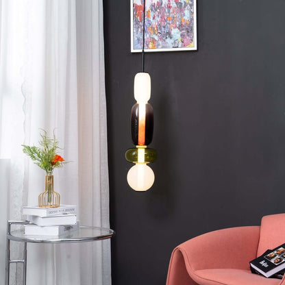Vibrant Glass Drop Ceiling Light