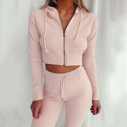 Ladies' Fitted Sport Hoodie Suit