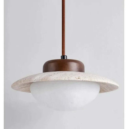Rustic Wood and Metal LED Hanging Light