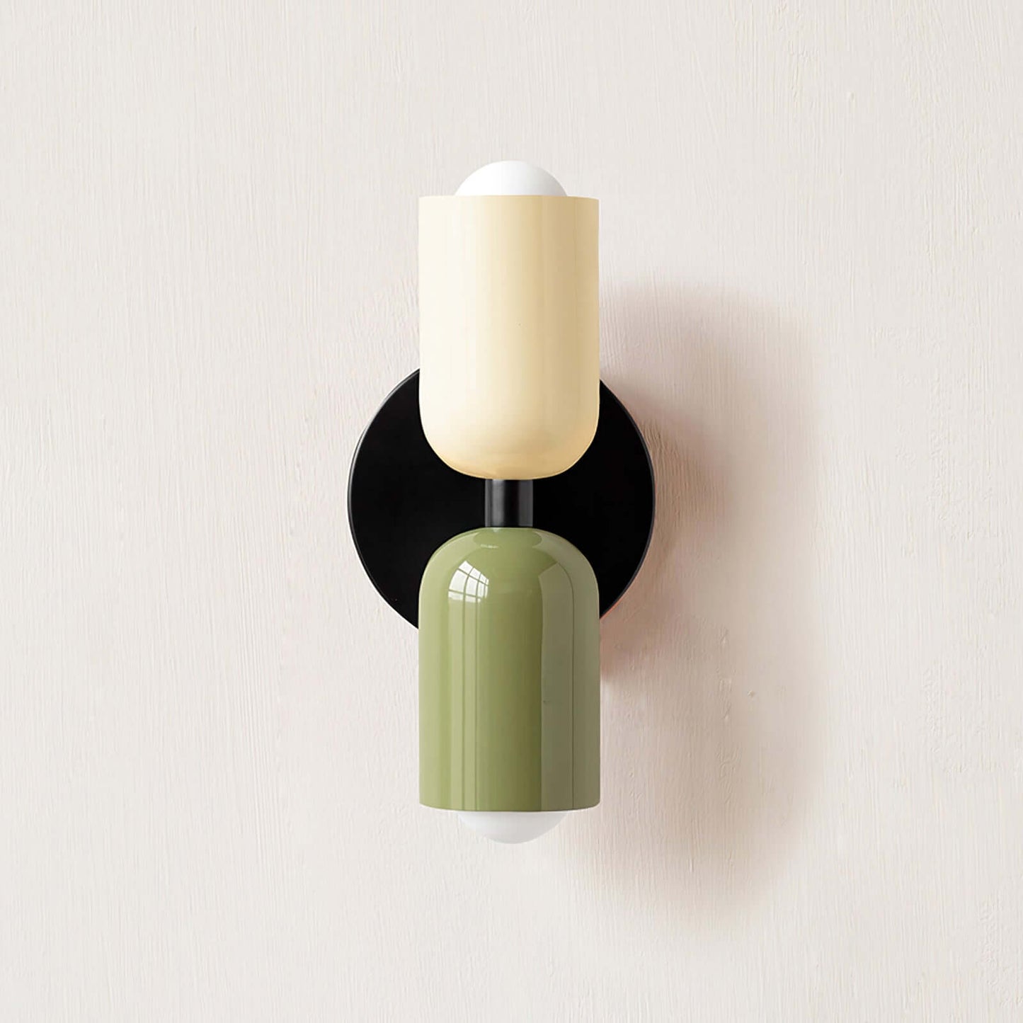 Dual Arm Brushed Steel Wall Lamp
