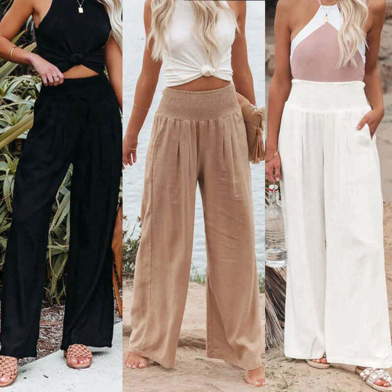 Loose Fit Summer Linen Pants