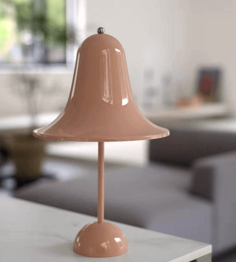 Wireless Desk Lamp with Traditional Shade