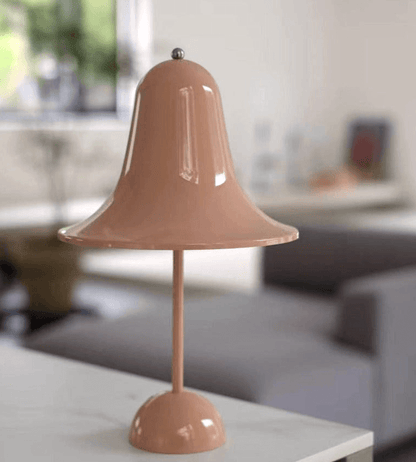 Wireless Desk Lamp with Traditional Shade