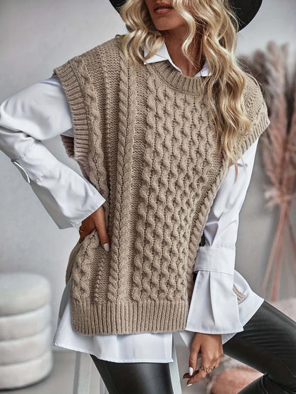 Warm Women's Knitted Vest Sweater