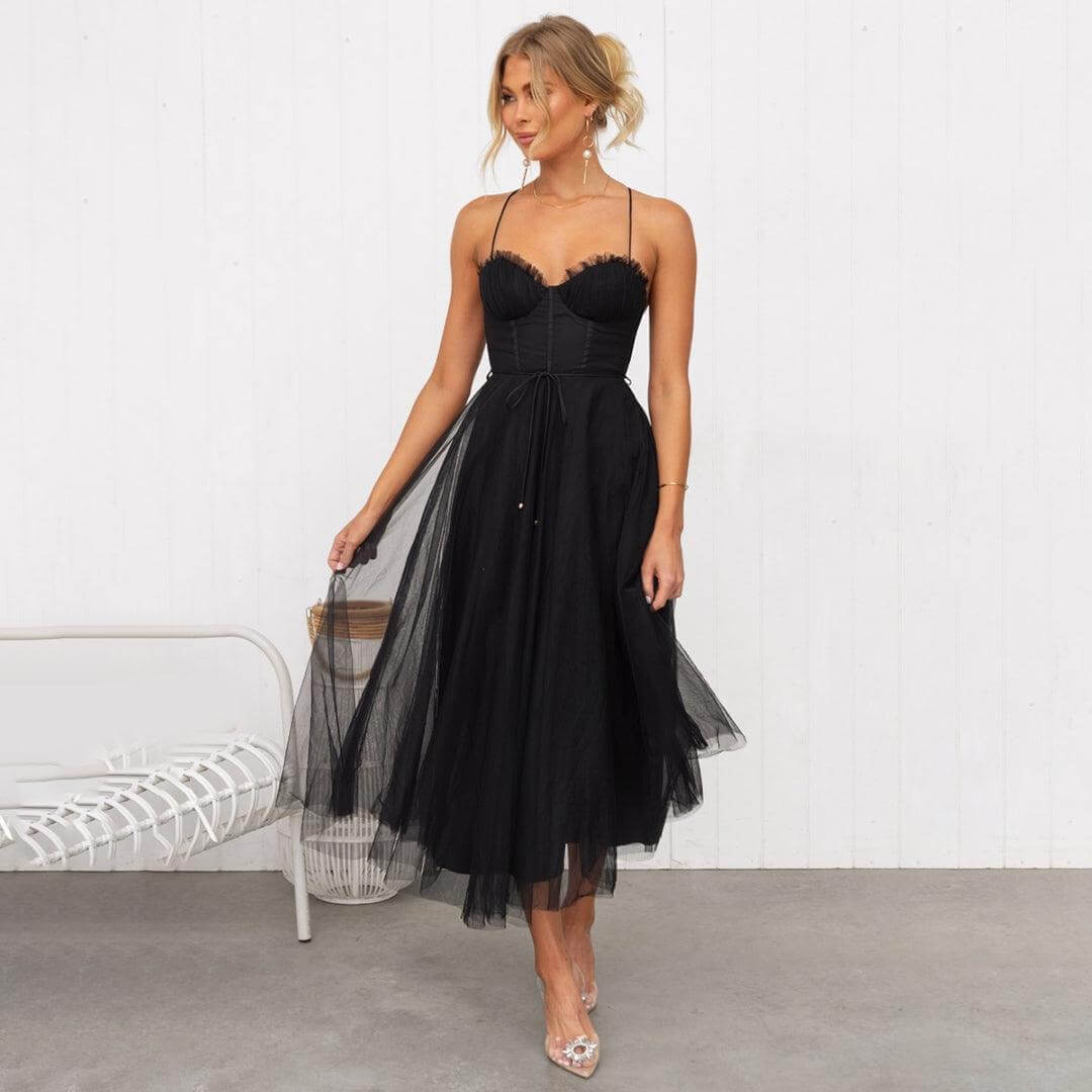 Ladies Breathable Semi Formal Party Dress