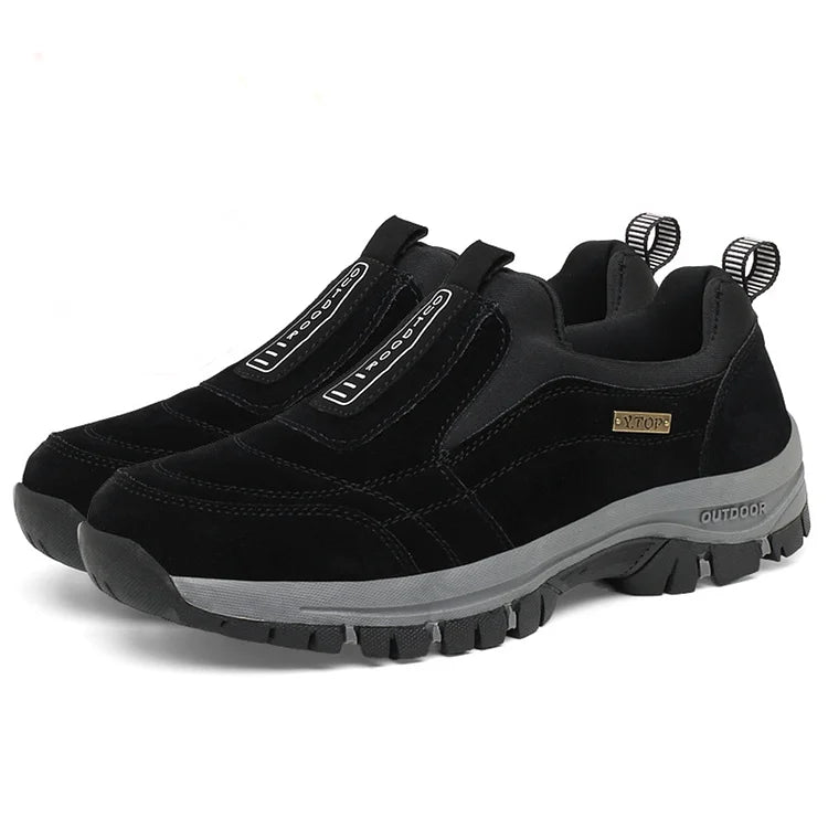 Salmon | Best Walking Shoes for Men - Breathable Fabric, Orthopedic Support-2