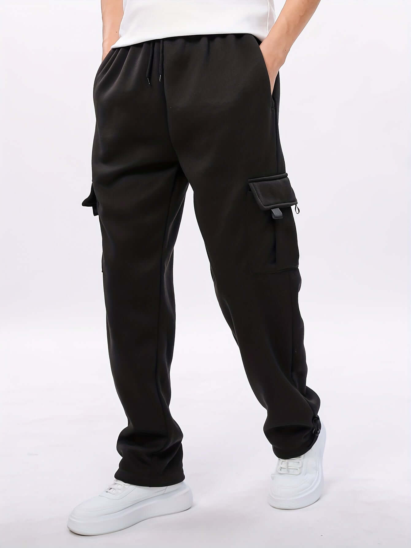 Warm Mens Jogger Pants with Extra Pockets