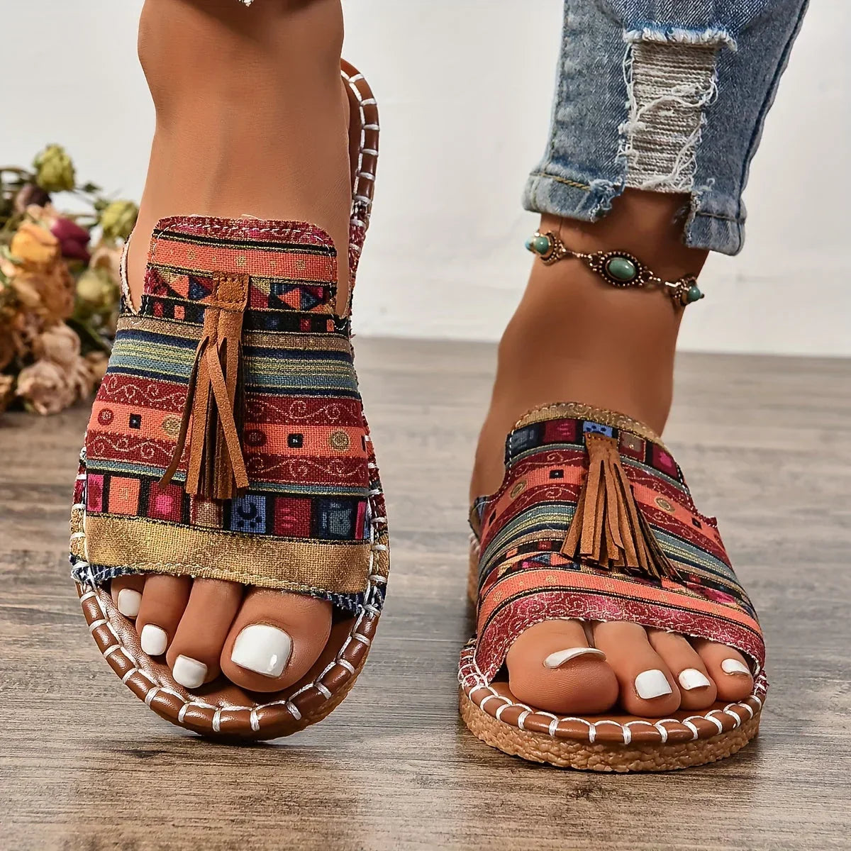Leena | Cushioned Supportive Summer Sandals - Luxivelle