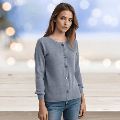 Soft V Neck Cashmere Sweater for Women