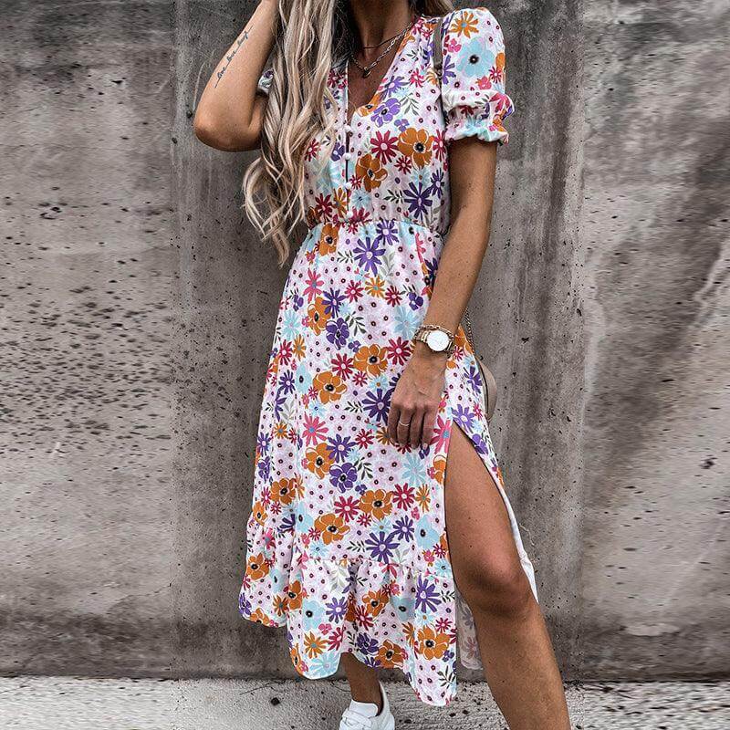 Ladies Floral Sundress - Luxivelle