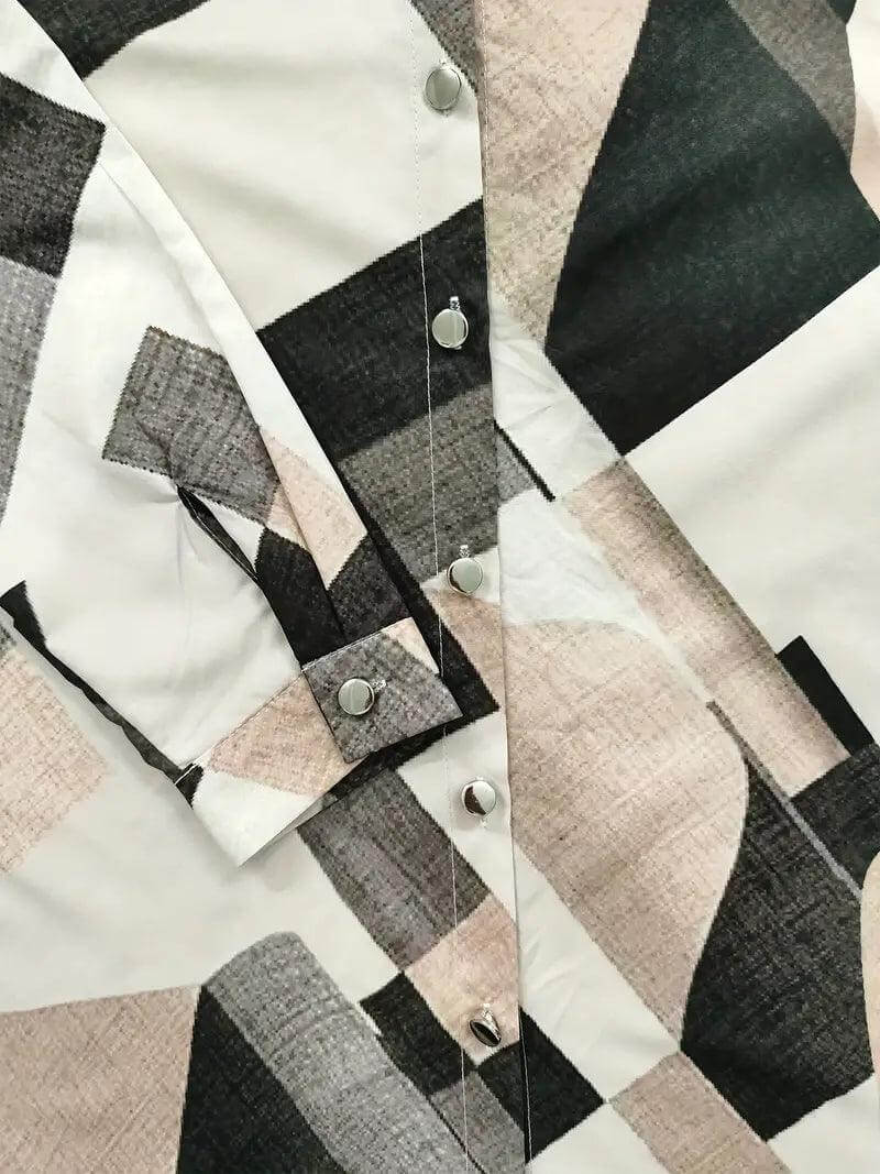 Ladies Classic Patterned Blouse Shirt