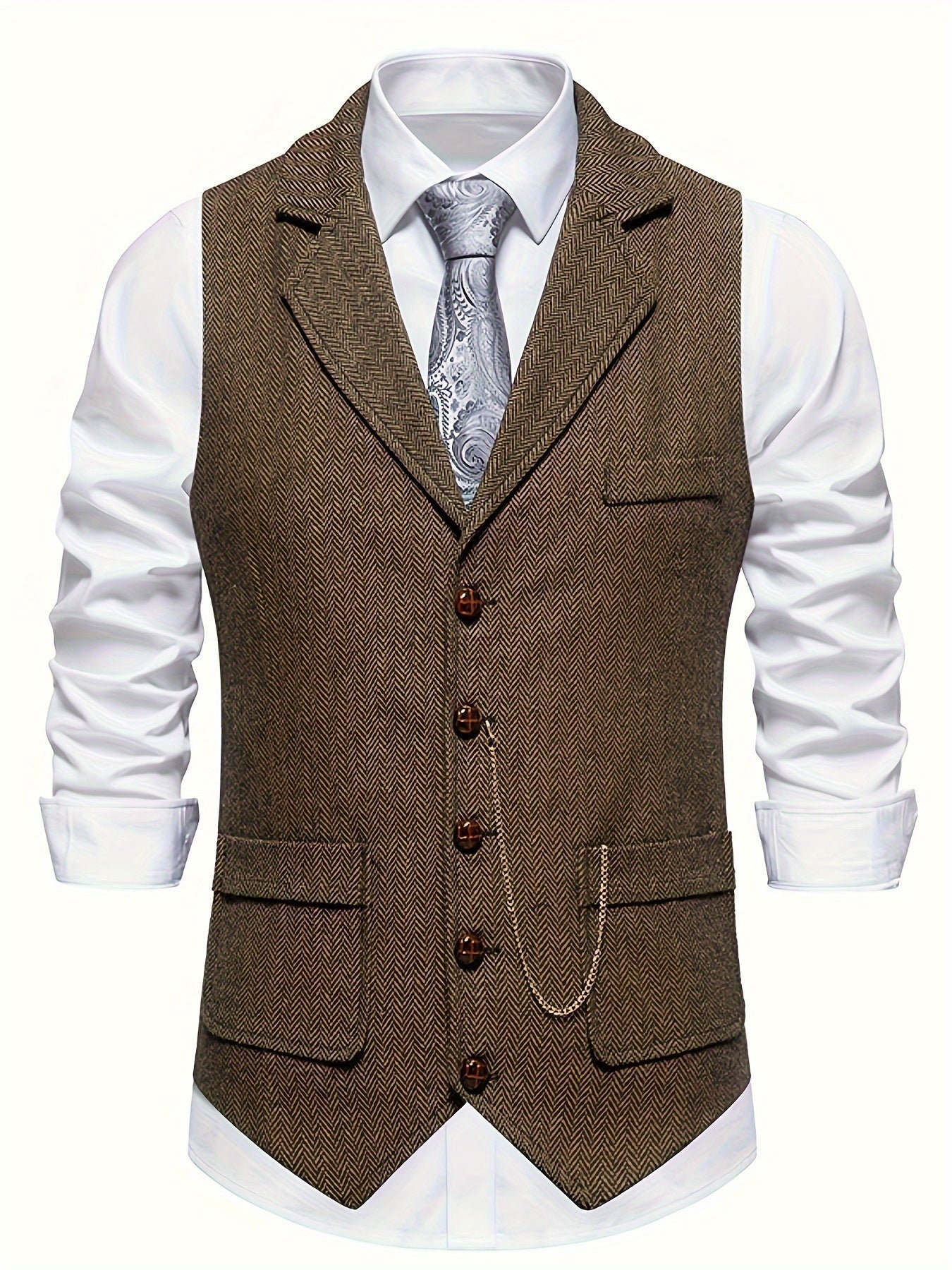 Slim Fit Mens Waistcoat Vest