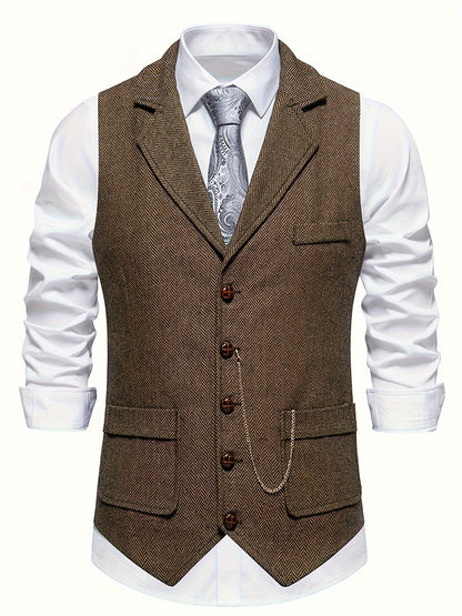 Slim Fit Mens Waistcoat Vest
