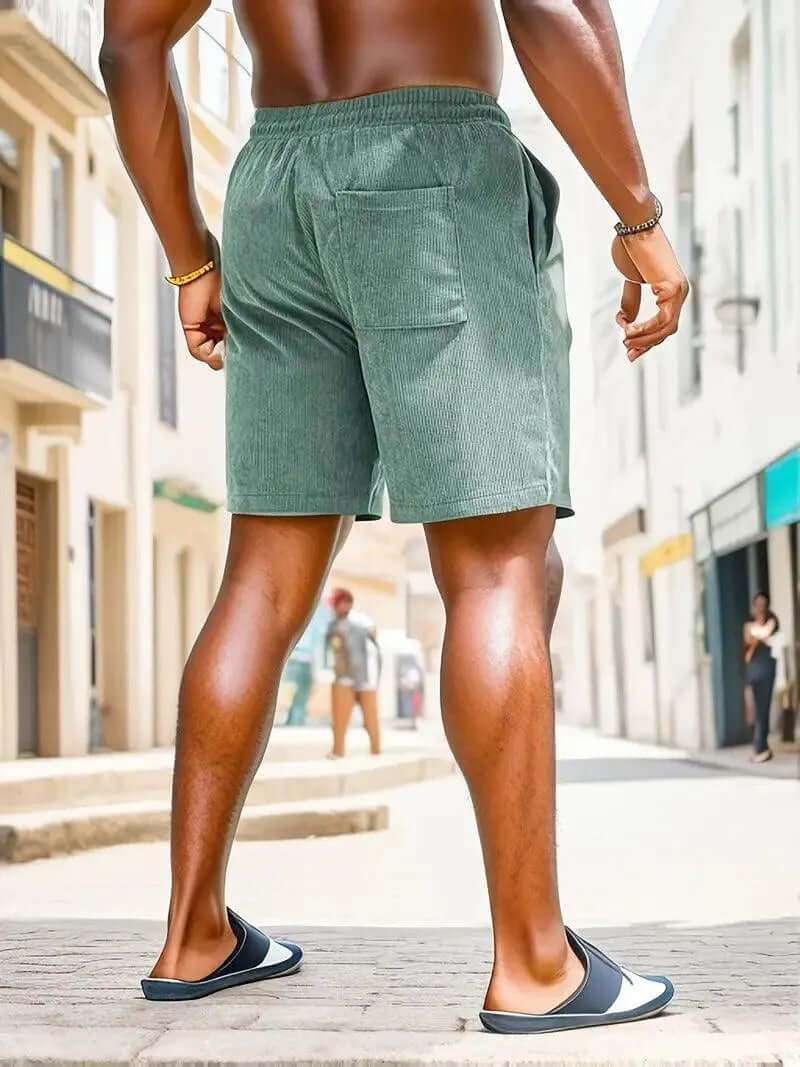 Men's Breathable Summer Shorts with Elastic Waist