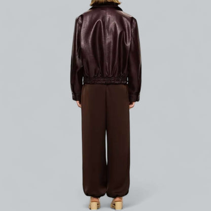 Classic Faux Leather Biker Jacket