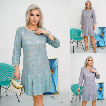 Tara | A-Line Checkered Dress for Women - Stylish Summer & Party Wear 3