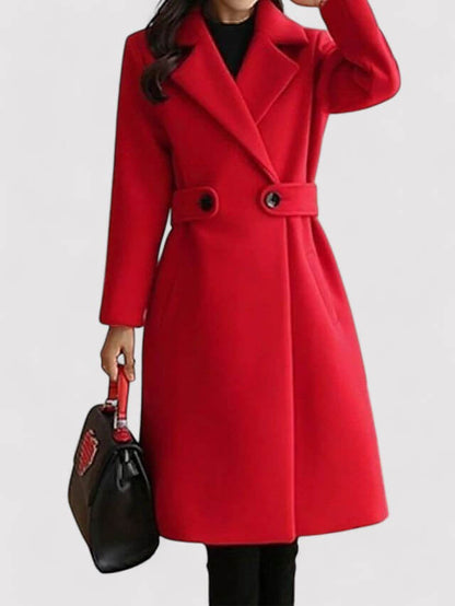 Warm Fleece Parka with Adjustable Waist Belt